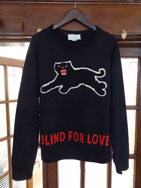 Gucci 2017 Panther 'Blind For Love' Sweatshirt 